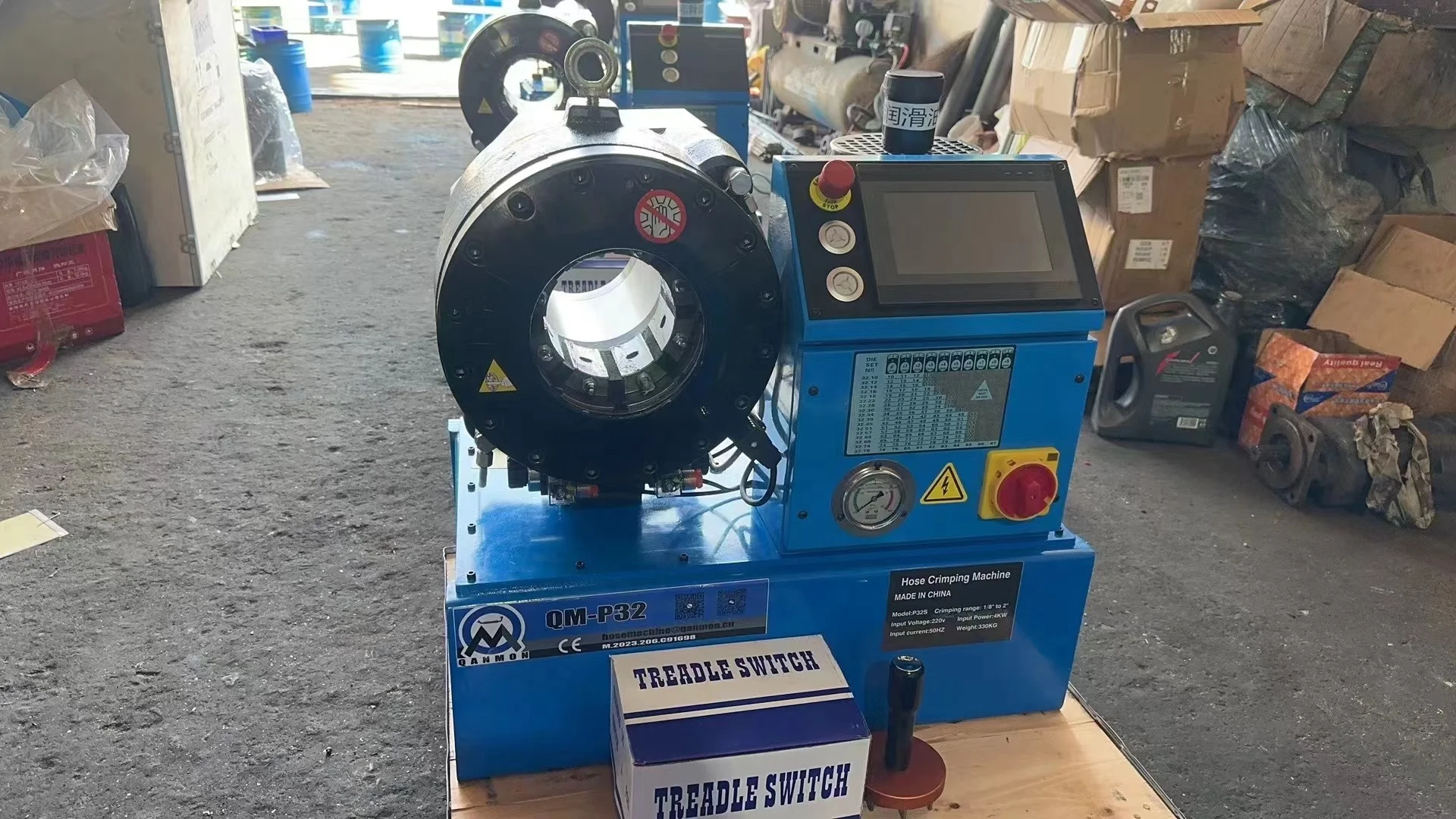 

Factory Export Direct P32 Big Size Finn Power 1/8- 2.5 Hydraulic Hose Crimping Machine