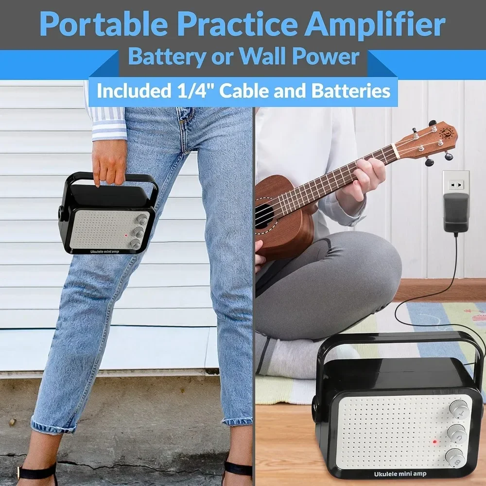 Acoustic Electric Ukulele and Amplifier Kit 23