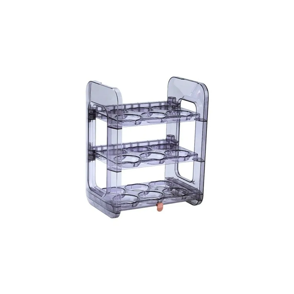 Household Egg Storage Box Portable Multi-Layer Egg Rack Holder Large Capacity Convenient Egg Tray Organizer Kitchen Dedicated