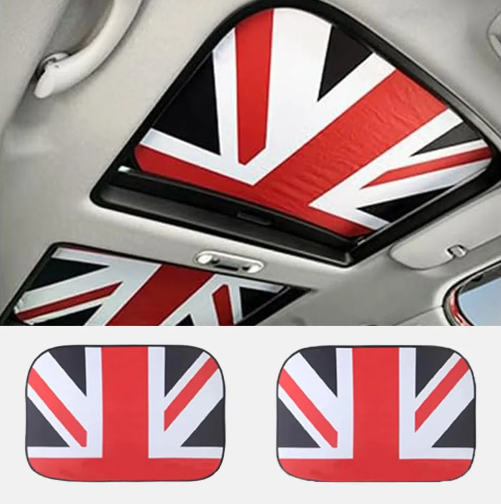 For Mini Cooper R60 R61 R50 R52 R53 R60 R55 R57 R58 R59 F54 F55 F56 F57 F60 Clubman sunshade 2pcs Sunroof Sunshade Heat Isolate