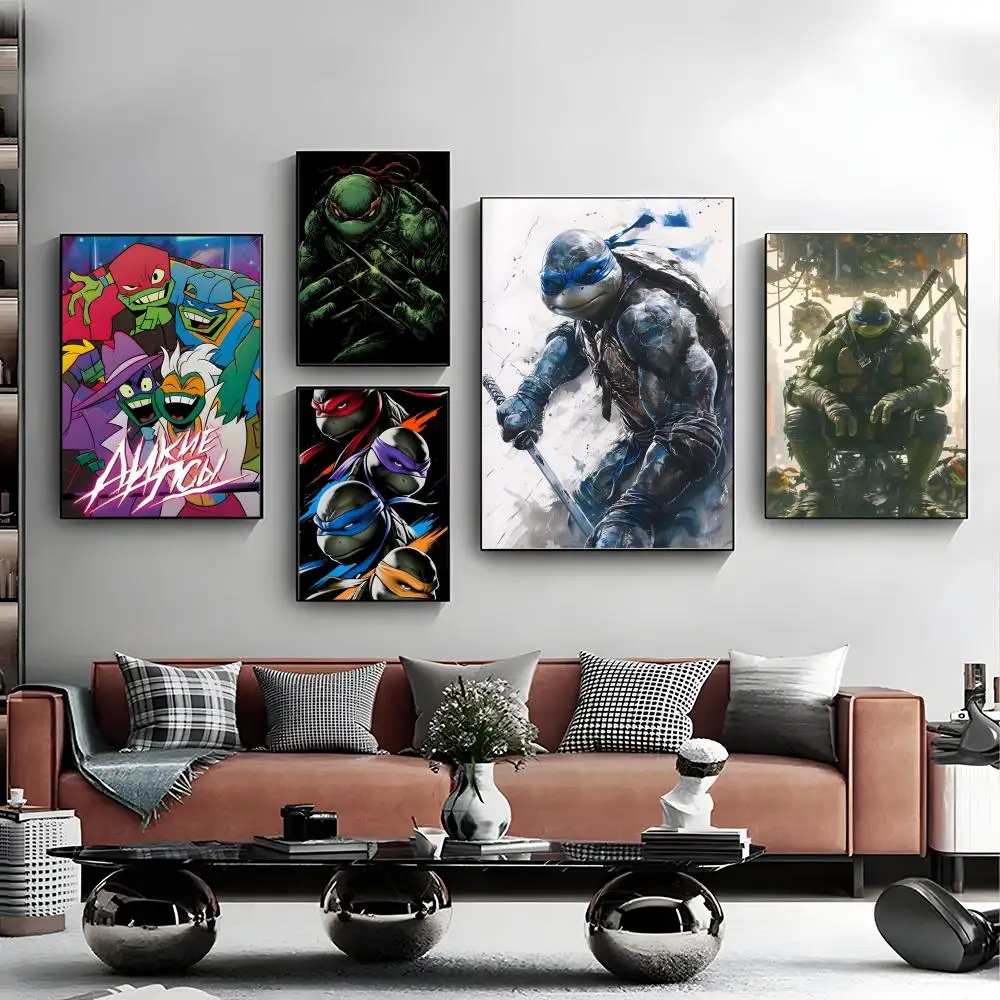 Retro Teenage Mutant Ninja Turtles Poster Poster Self-adhesi