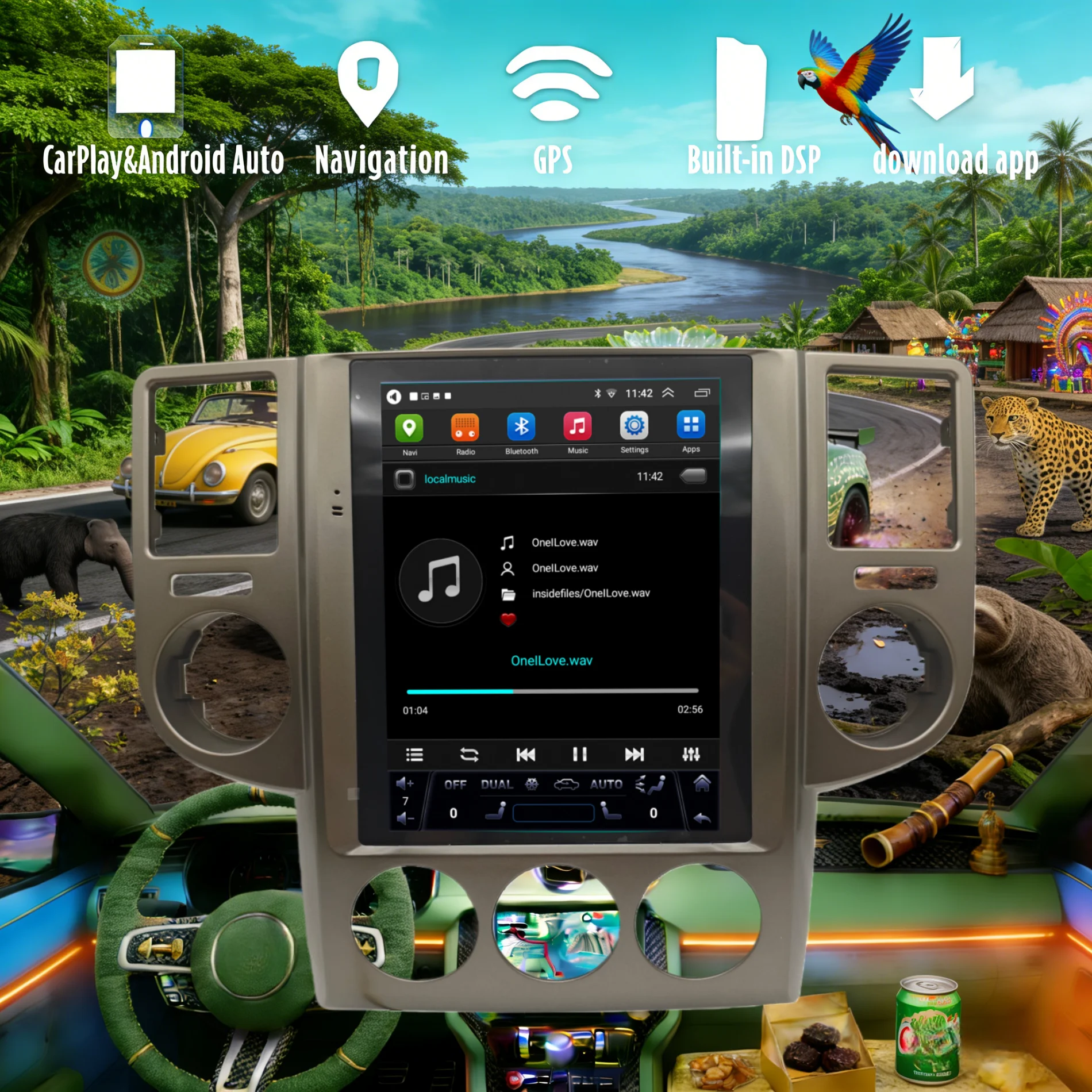 

X 9,7 "Android 14 CarPlay Auto для Nissan X-Trail 30 T30 2008 2009 2010, экран, автомобильное радио, мультимедийный стереоплеер, головное устройство с GPS