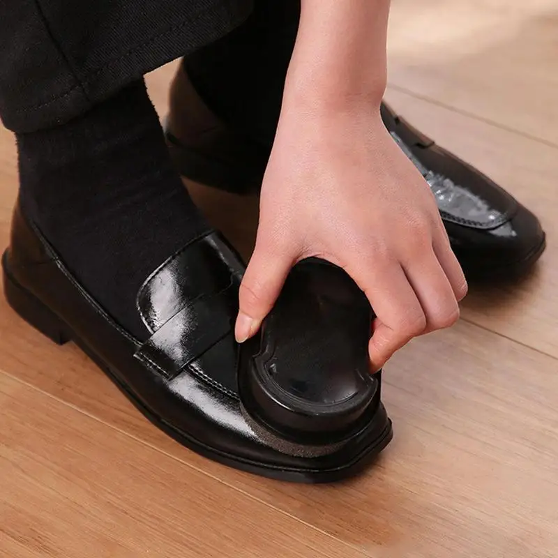 2 stücke heißes Sofa Quick Shine Schuhe Bürsten reiniger Leder Polieren Reinigung flüssiges Wachs glänzende Schwamm Polierer Schuh Stiefel Werkzeuge