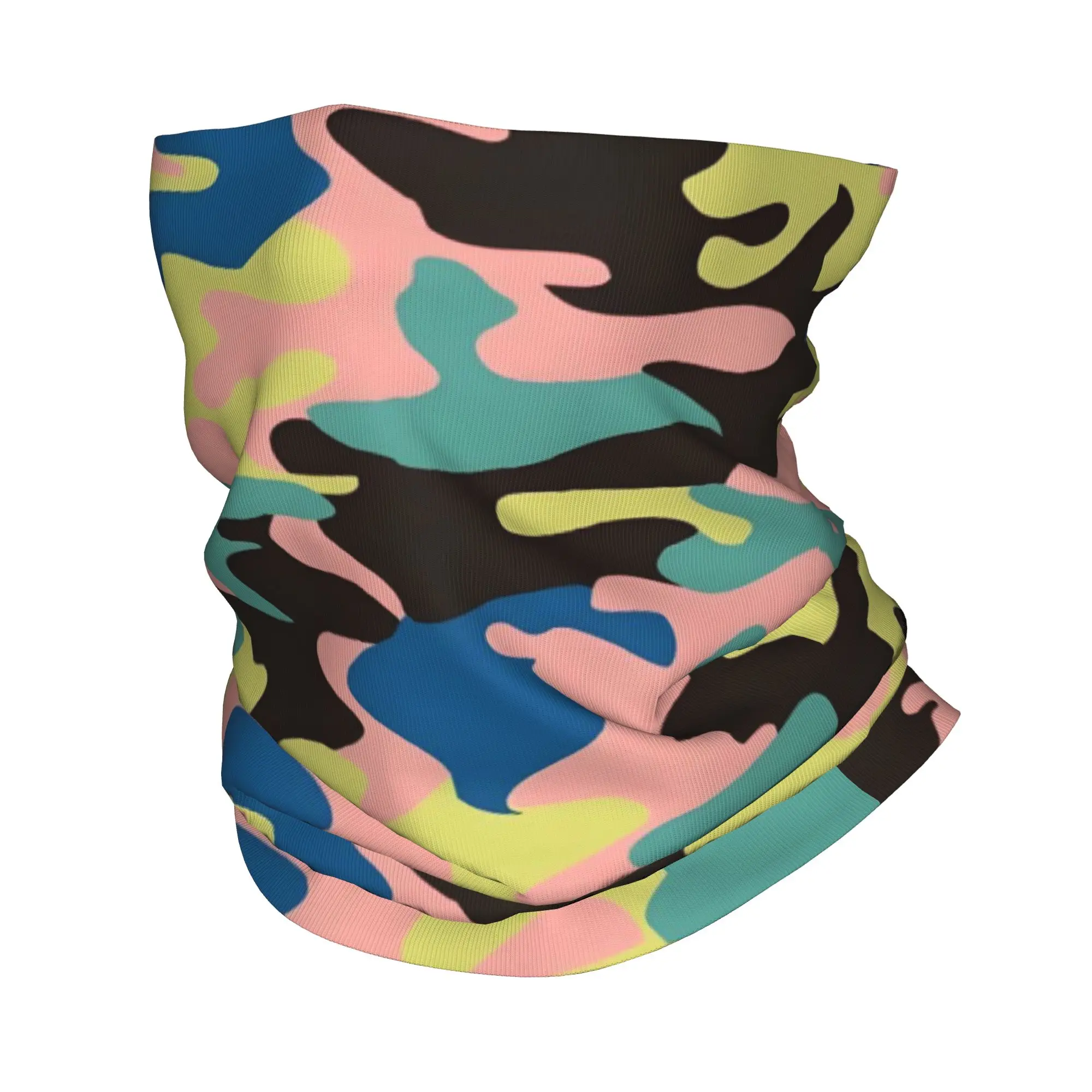 مخصص كامو باندانا الرقبة الجراب للمشي التخييم الرجال النساء التفاف وشاح ملون التمويه نمط عقال أكثر دفئا