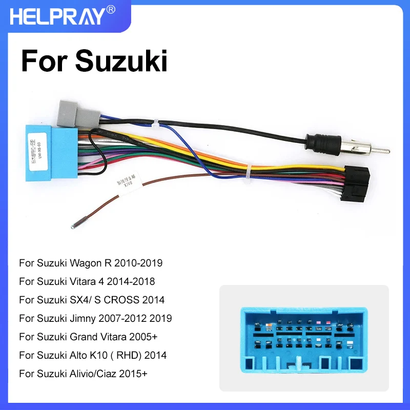 Painel de rádio do quadro do painel do carro, painel de navegação para Suzuki Vitara 4 2014-2018, 9 Polegada, 2 Din