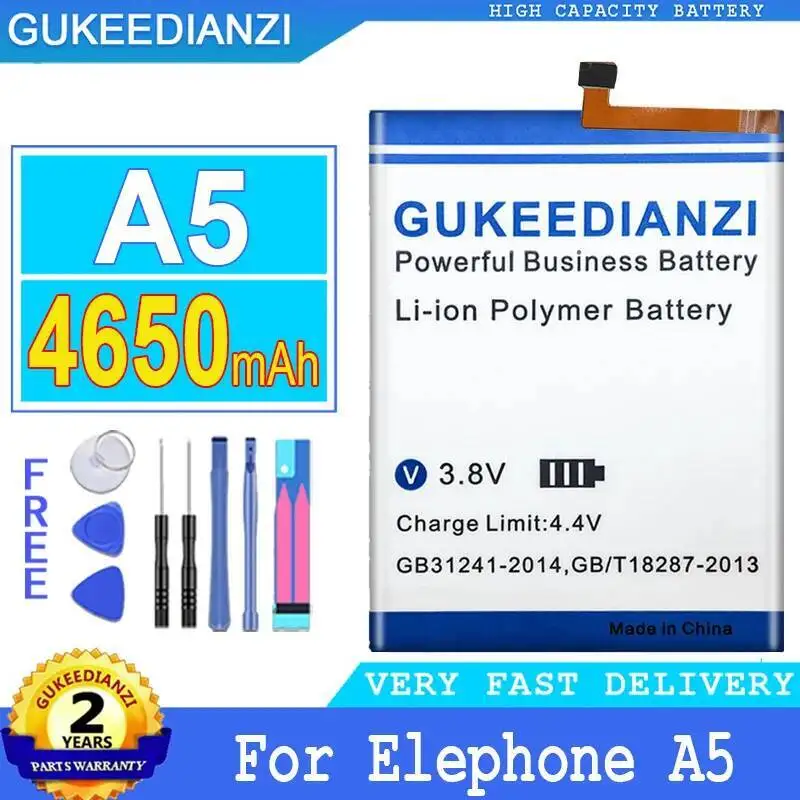 

4650Mah Mobile Phone Battery For Elephone A5 Good Low-Temperature Performance
