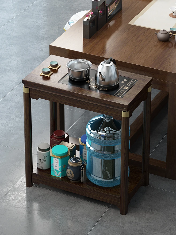 Tea Table Mobile Small Tea Table Side Kettle Integrated Household Sofa Edge Tea Cabinet Side Table