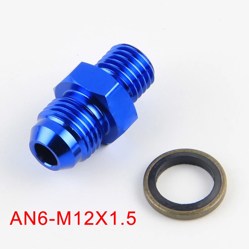 

male M12 P1.5 M12 * 1.5 M12 x 1.5 to -6an an6 an 6 male adaptor adapter Fitting