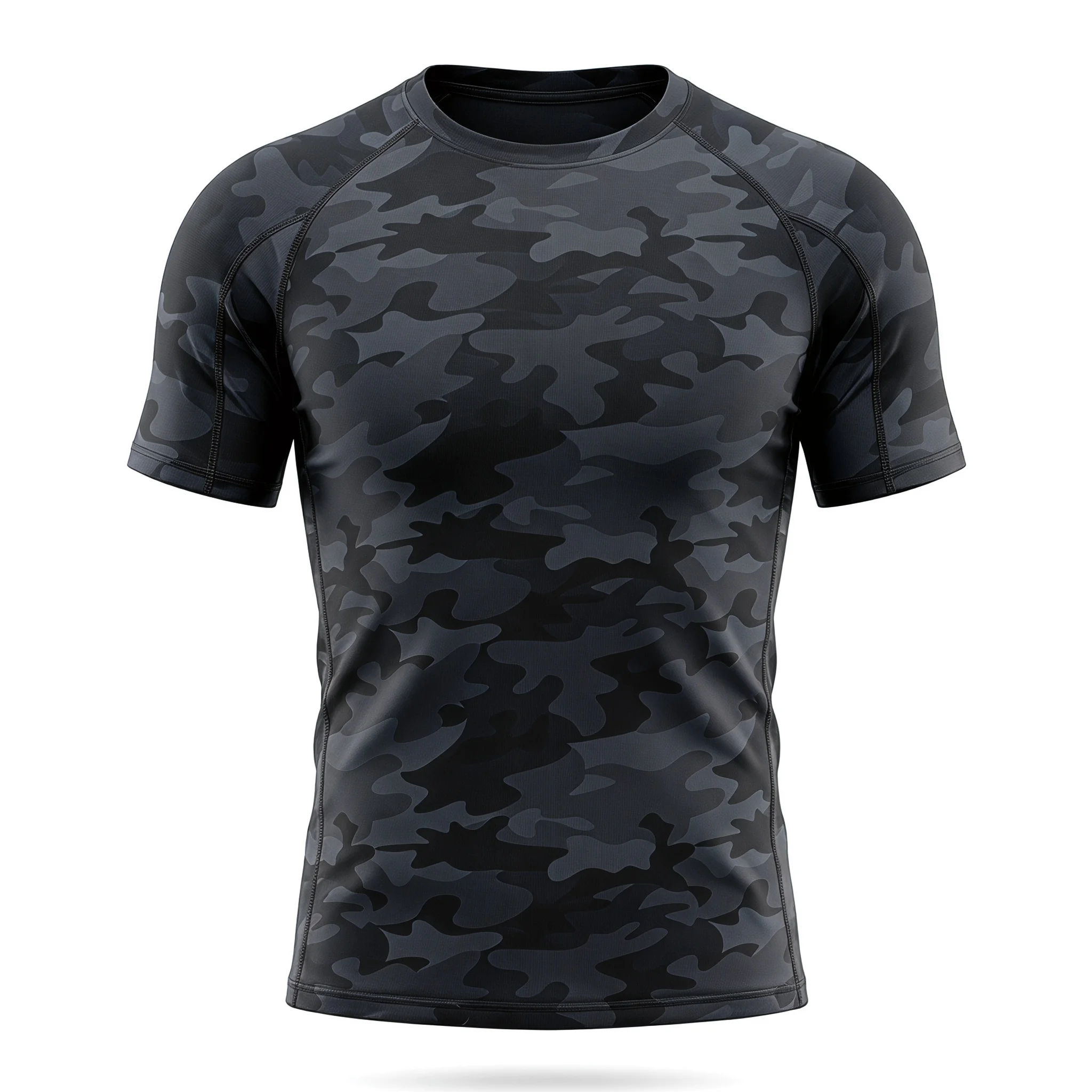 Kompressions-Shirts für Herren Kurzarm Schnelltrocknend Sport-Unterhemd Fitness-Workout Baselayer T-Shirt für Männer Lauf- und Athletik-Tights