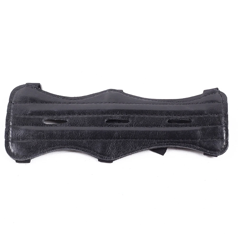 الحرس مع ثقوب واقي للذراع معدات واقية في الهواء الطلق بولي Material المواد 22*8.5 سنتيمتر معدات سوداء الحرس التدريب الجلود