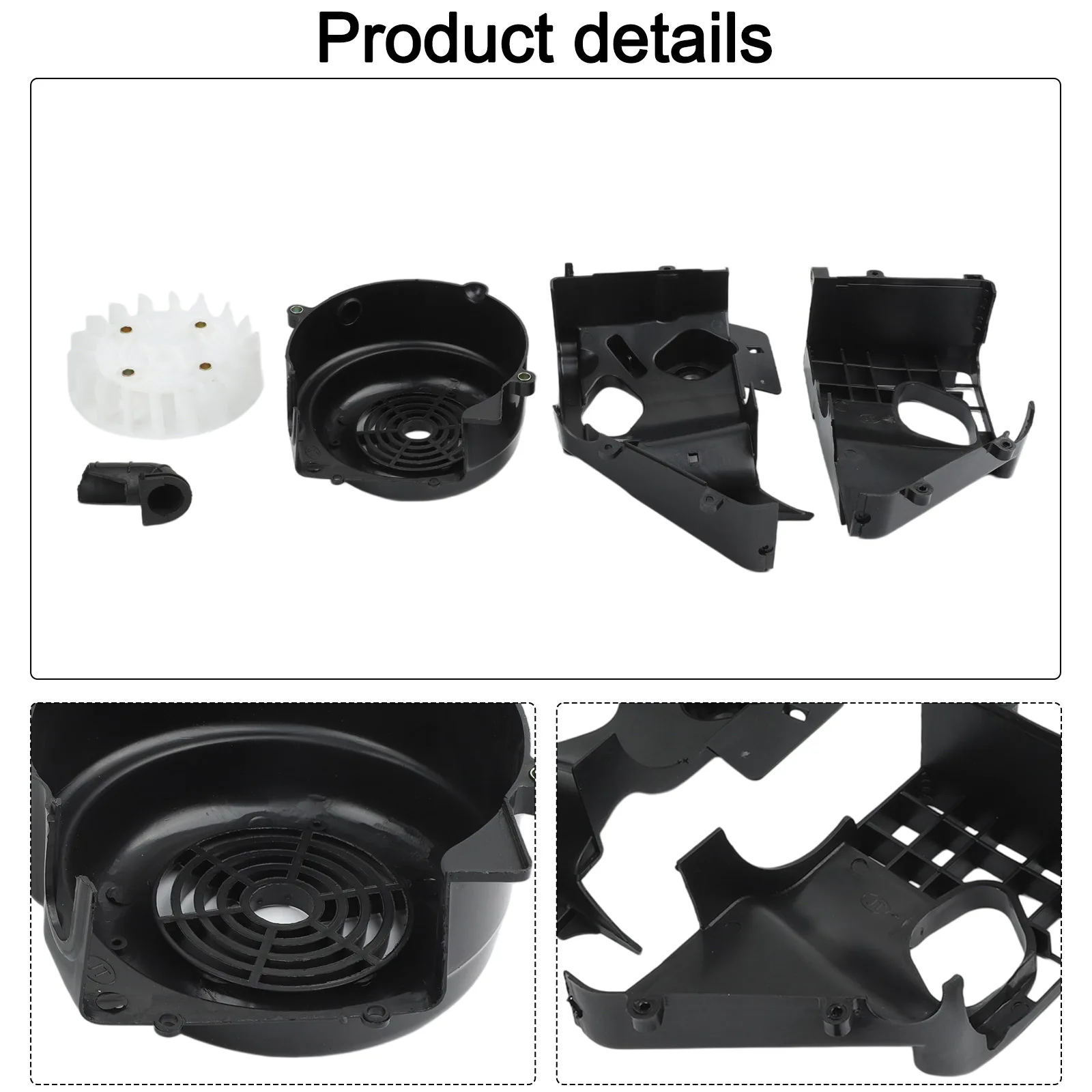 Engine Air Shroud Air Cooling Shroud Placement On Vehicle Engine ABS Material Engine Placement Replacement Part