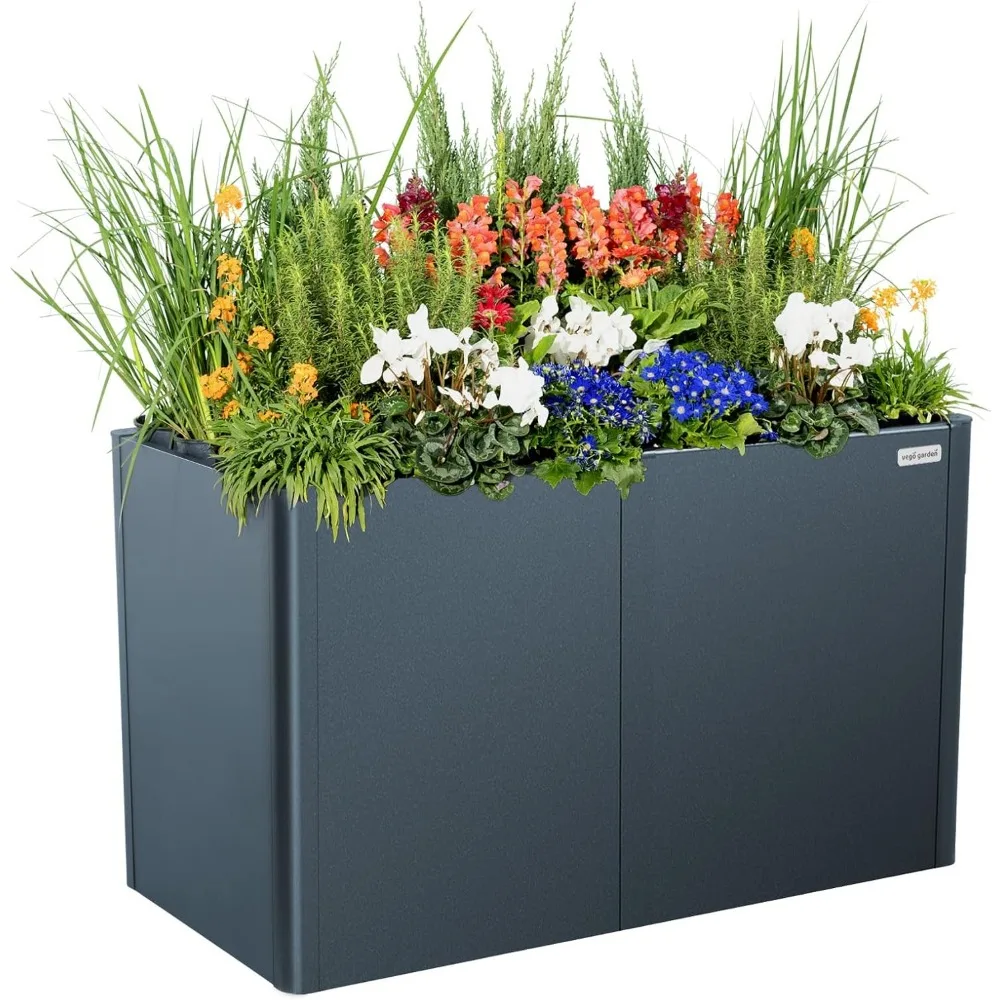 

Vego garden 32" Extra Tall Raised Garden Bed, 27" x 53" Modern Raised Garden Beds Kit, Metal Planter Box for Vegetables Flowers