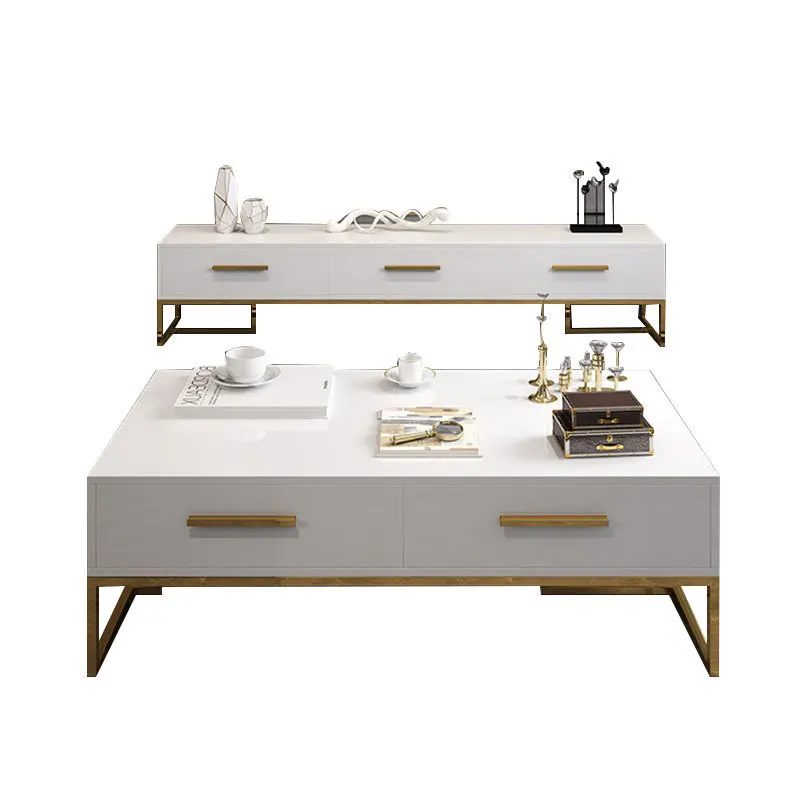 

Light luxury TV cabinet post-modern simple living room small apartment paint art stainless steel Nordic floor cabinet