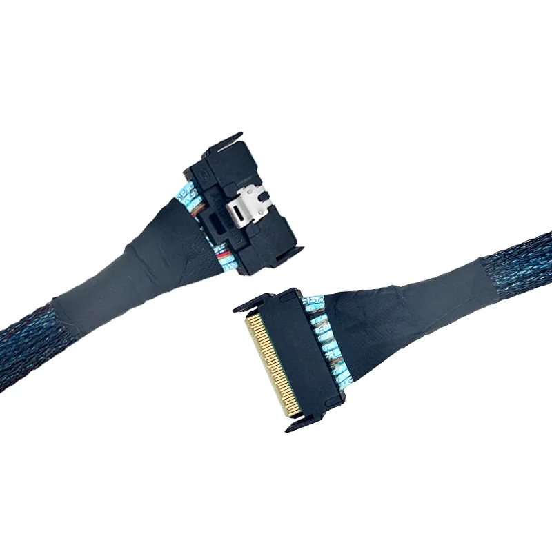 PCIe 5,0 MCIO 8i to Two U.2 SFF-8639 Cable