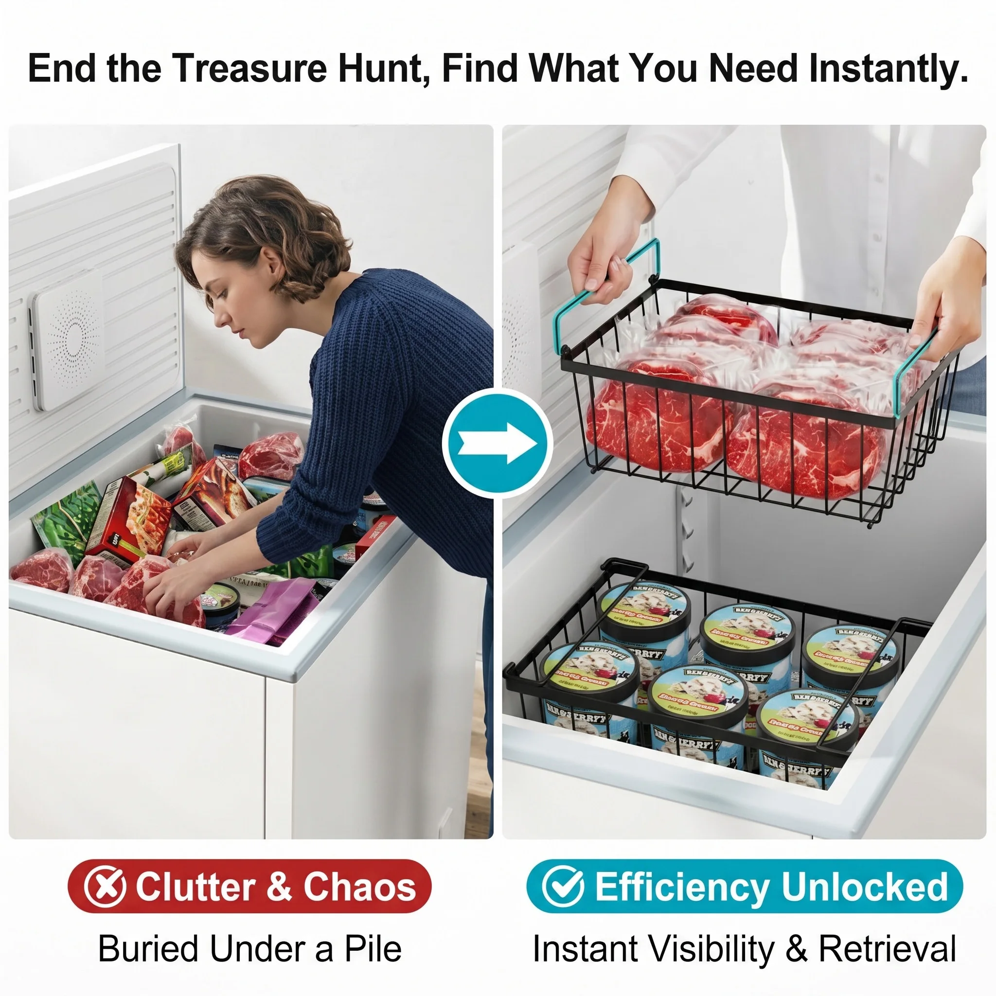 4-delige stapelbare diepvrieso - Food Storage Pantry recensie en prijs
