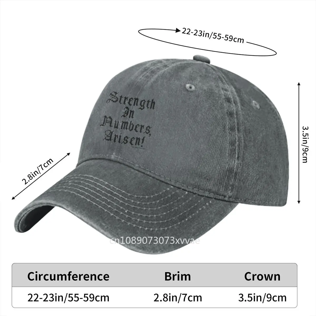 Strength In Numbers Arisen! Baseball Caps Peaked Cap Dragon‘s Dogma Sun Shade Hats for Men Women