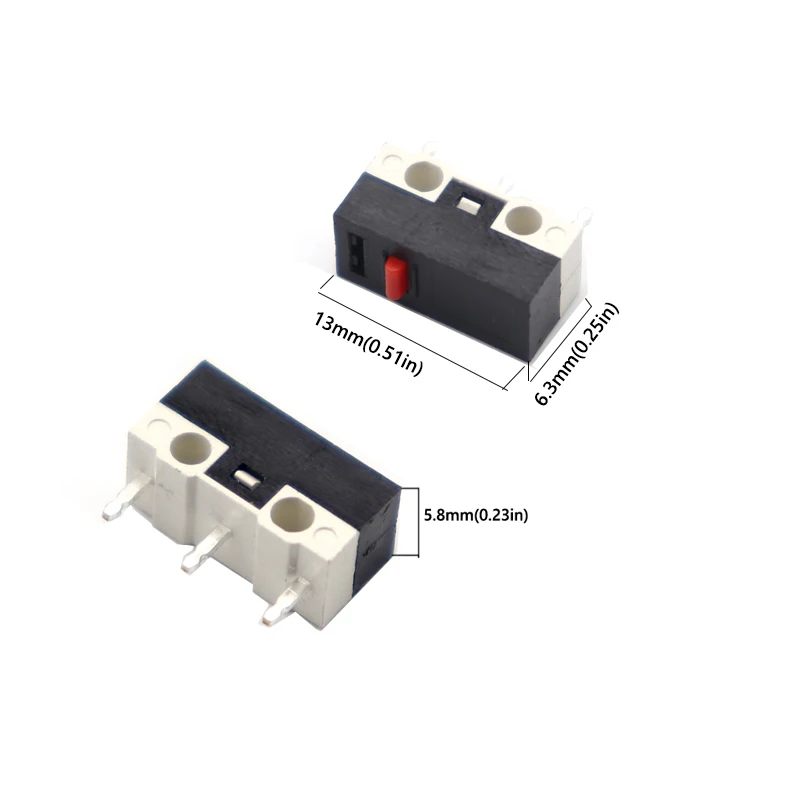 Micro Limit Switch Momentary Push Button Switch 1A 125V AC Mouse Switch 3Pins Long Handle Roller Lever Arm SPDT 12* 6 *6mm