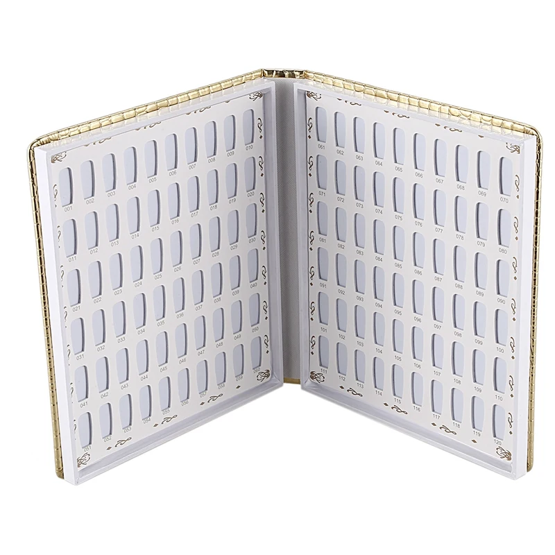 

Книга для дизайна ногтей, 120-наконечников, книга для демонстрации цвета ногтей, лак для ногтей, таблица цветов, милые ногти