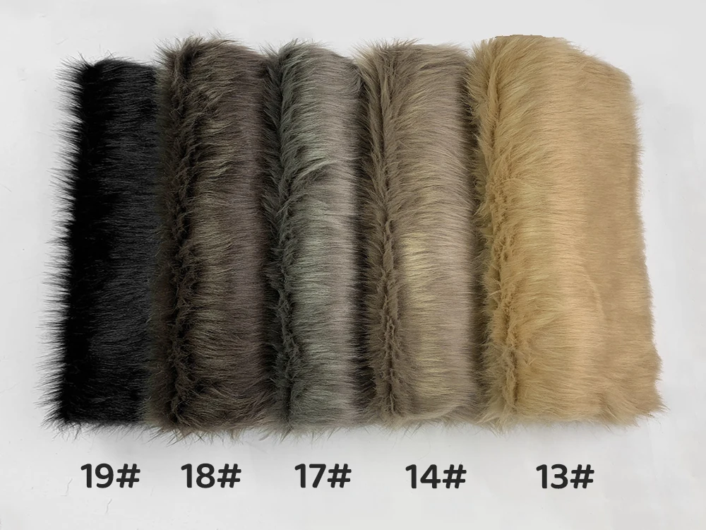 Pelzimitat-Stoff, 30 x 50 cm, Polyesterfaser, mittlere Dicke, gewebte Technik, 2,5 cm langer Pelzstoff, Cosplay-Fursuit-Pelzmaterial – Detail 9
