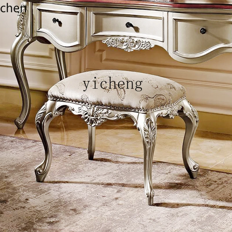 Meja Rias YFY Kayu Solid Meja Rias Furnitur Kamar Tidur Ukiran Mewah