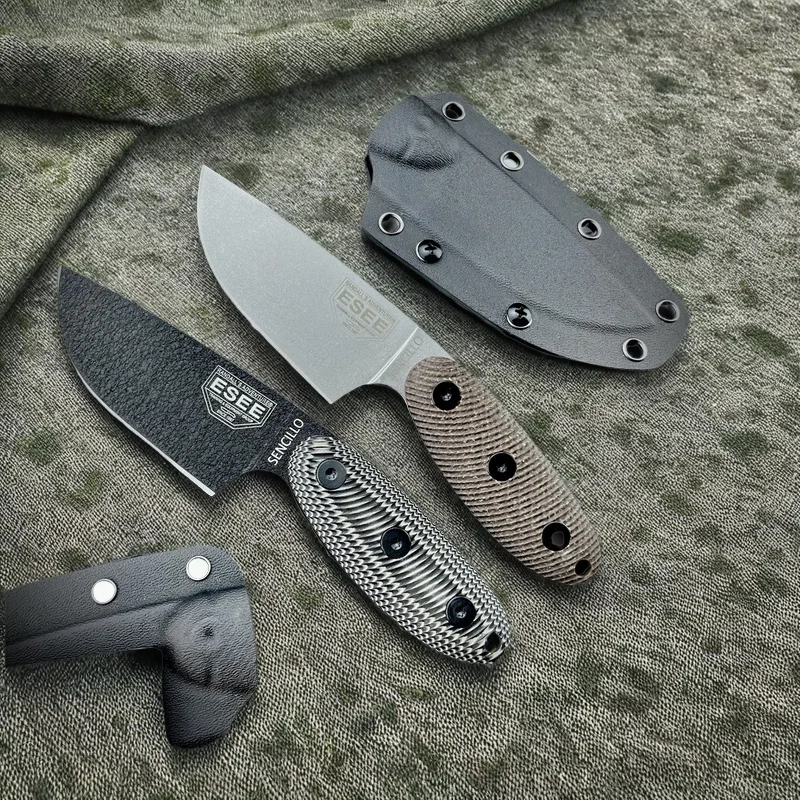 ESEE S D2 블레이드 G10 핸들 야외 칼 캠핑 방어 스트레이트 나이프 황야 생존 전술 칼