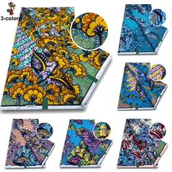 Soft Latest African Grand Golden Wax Fabric High Quality Women Pagne Flash Gold Print Batik Ankara Glitter Golden Super Tissus
