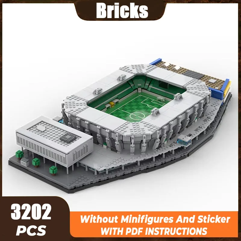 Moc Building Bricks Street View Model Saint Gallen Football Stadium Technology Modular Blocks Gifts Christmas Toys DIY Assembly