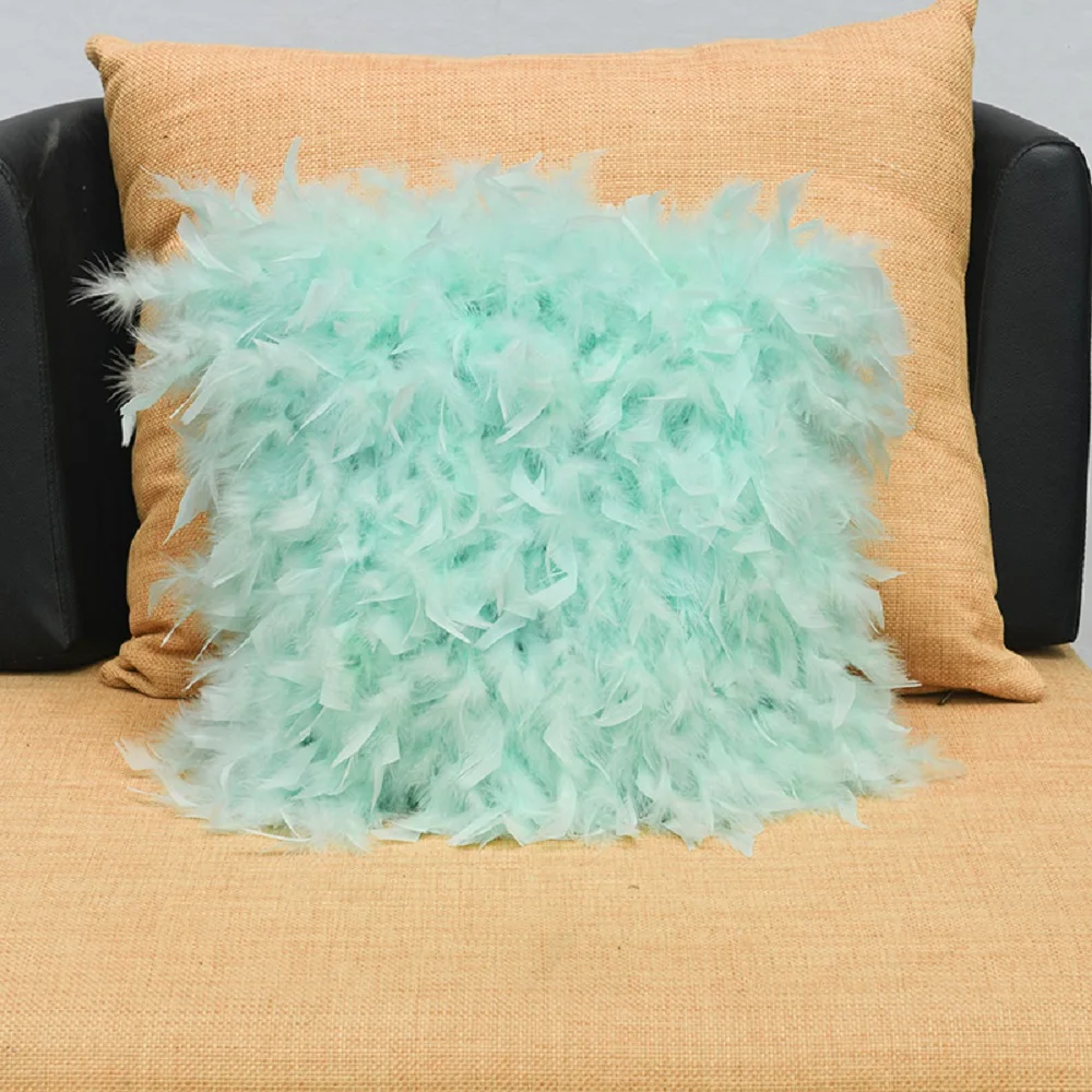 משלוח חינם הביתה CX-D-189B לקשט את הספה כרית תרדמת הודו טבעית נוצה הודו