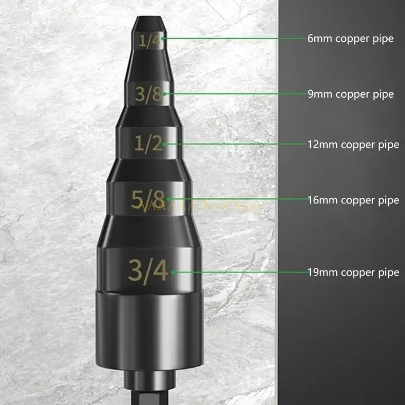A2BE All in 5 Size Pipe Stretcher Widener Flaring Tool, Carbon Steel Expander for 6/9/12/16/19mm Tube, Engineers Plumbing