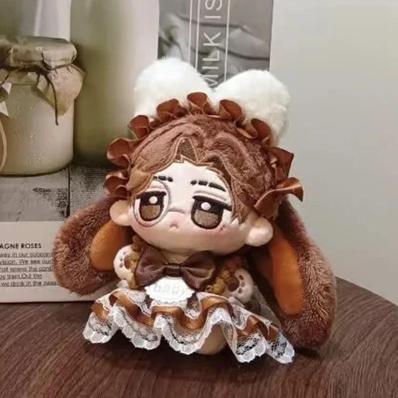 

Stuffed 10CM Game Identity V Novelist Orpheus Plushie Toys Dress Up Doll Decorative Plush Pendant Doll Holiday Gifts