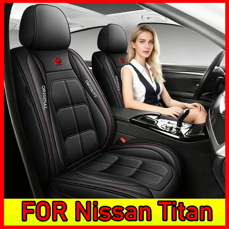 

FOR Nissan Titan Car seat cover dirty resistance waterproof artificial leather soft and comfortable full wrap muscle seat cover