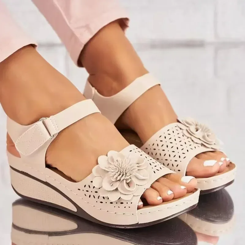 

New Women Summer Shoes Non Slip Lightweight Shoes for Women Sexy Breathable Slip on Classics Wedge Footwear Women Sandals Female