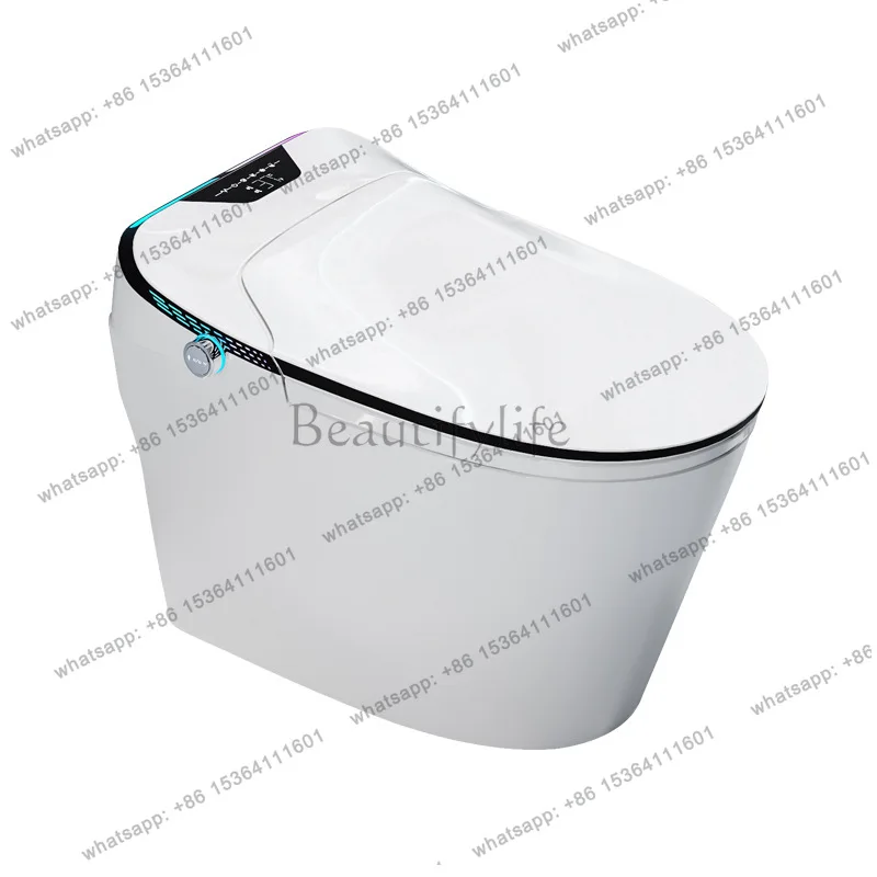 

Smart toilet automatic flip siphon voice no water pressure integrated toilet