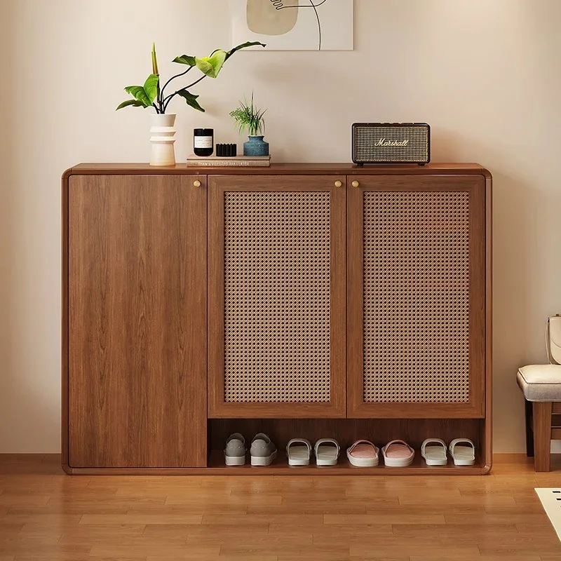 

Wooden Mobile Shoe Cabinet Storage Mobile Living Room Entrance Hall Designer Box Shoe Shelf Luxury Zapatero Shoemakers Furniture