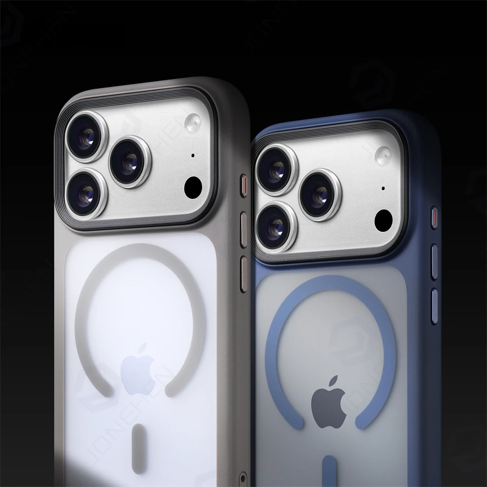 Magnetyczne zaawansowane silikonowe etui z miękkimi krawędziami i matowym wykończeniem do iPhone 17 18 Pro Max Air, z osłoną przycisku aparatu, odporne na wstrząsy, kompatybilne z Magsafe. — zdjęcie produktu 3