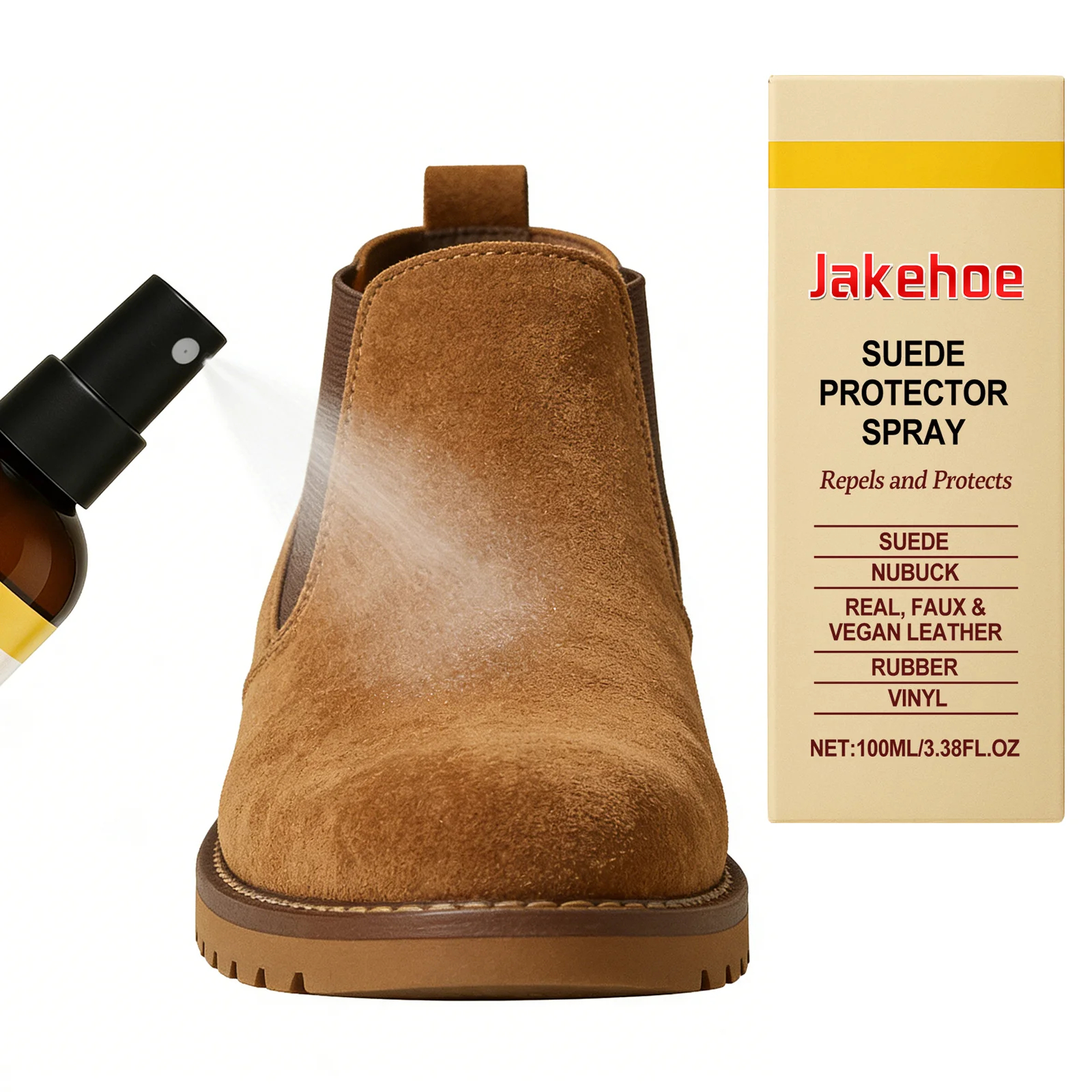Professionelles Wildleder-Pflegespray Sanfter Nubuk-Reiniger Fleckenentferner für Schuhe Taschen Sofa Wildleder-Schutz Lederreinigung Tägliche Pflege