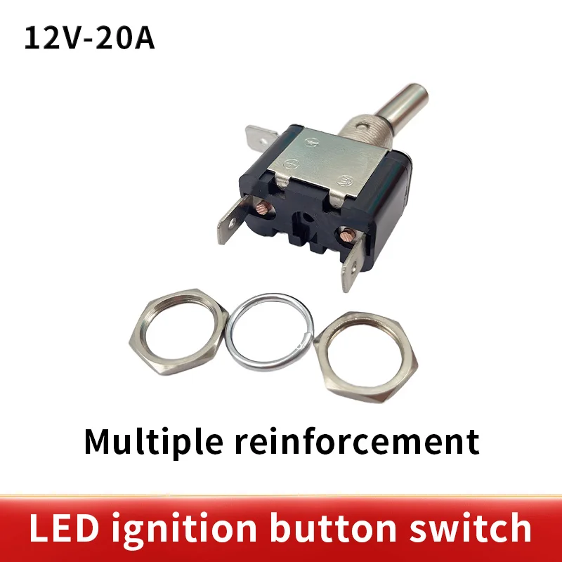 LEDトグルスイッチオフ,12v 20a,トグルコントロール,オン/オフ飛行機,軽い