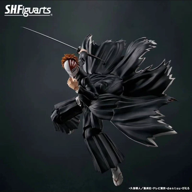 En Stock, Figura de Acción Bandai Tamashii Nations S.H.F Iguarts Bleach Ichigo Kurosaki, Coleccionable de Anime para Fans de Bleach
