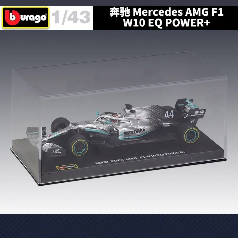 Bburago 1:43 Mercedes Benz 2022 F1 W10 EQ POWER+ #44 Alloy Racing Car Model Diecaste Model Simulation Collection Childrens Toys