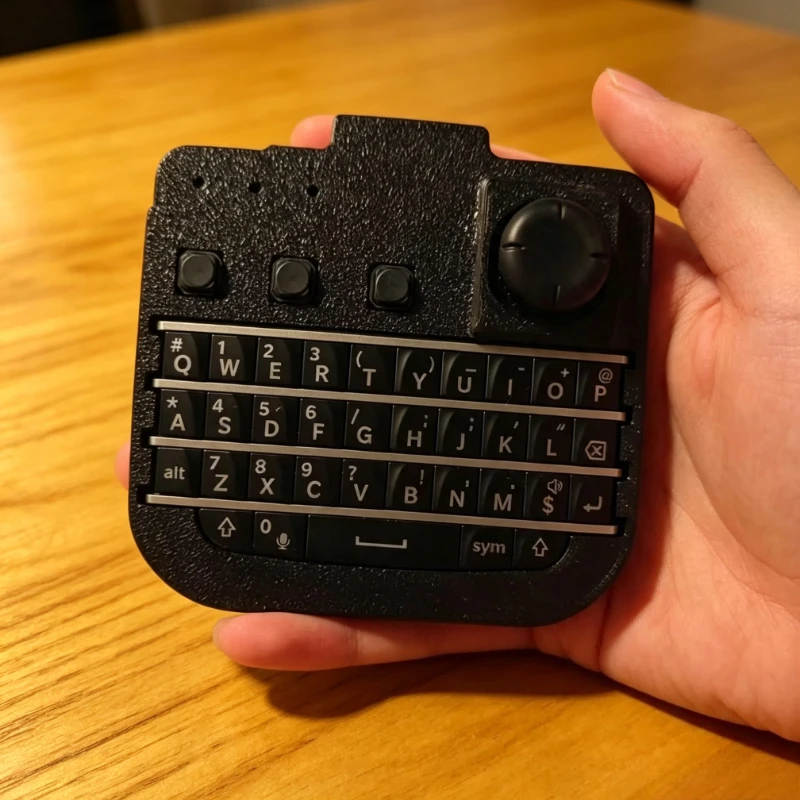 BlackBerry Q10 Mini Keyboard Customization Wireless Bluetooth Type-C Dual Mode Joystick Mouse RGB Movement Handheld Keyboard