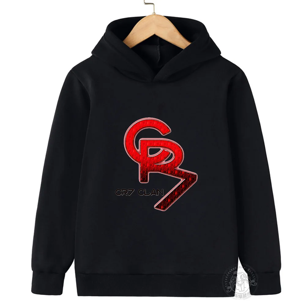 Football Idol CR7 Clothing Children's clothing Fall Anime Children's hoodie Sweatshirt y2k tops pullover jacket Hoodie Boys Girl