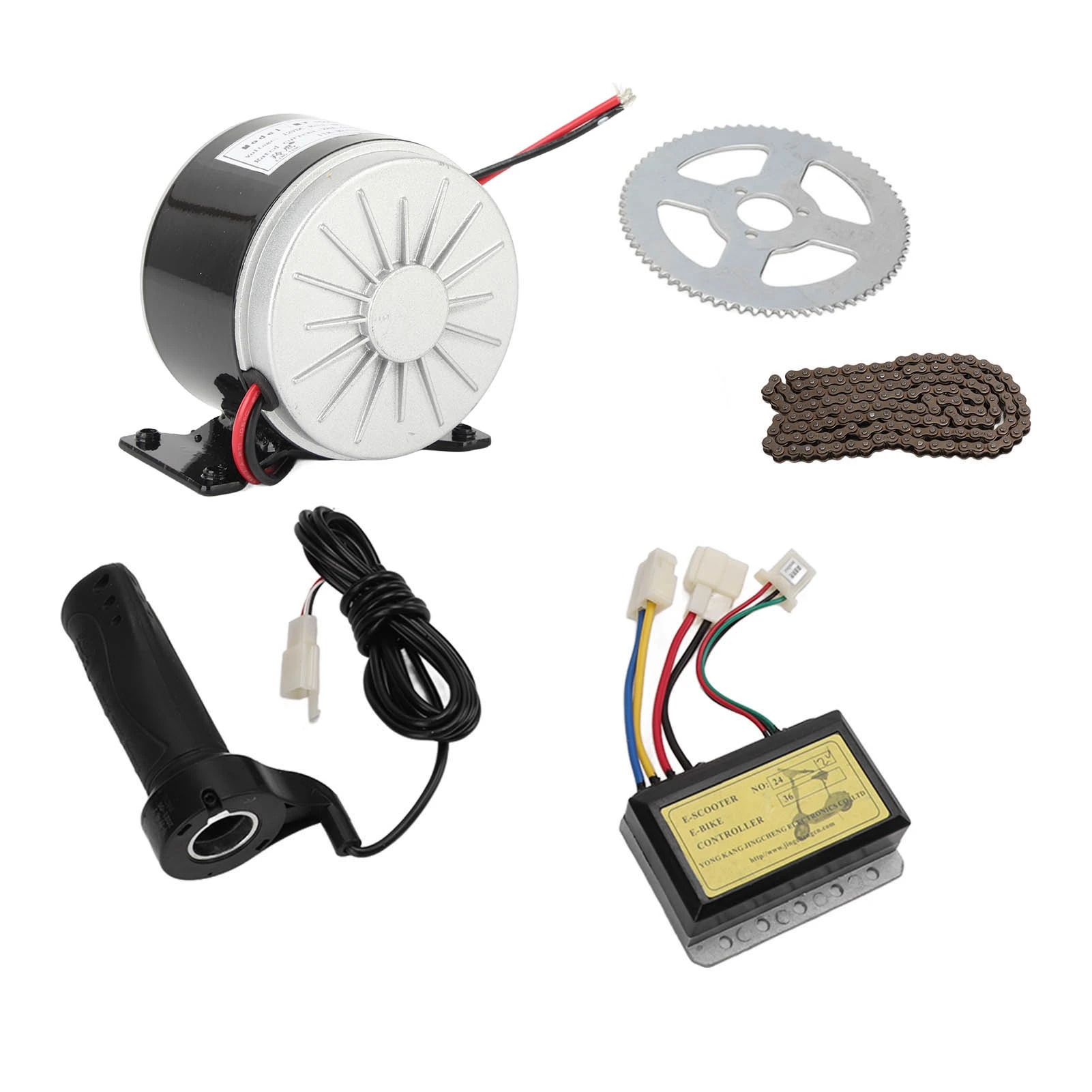 12V 250W Elektrische Fietsmotor Kit 2750RPM Hoge Snelheid Elektrische Tandwielmotor met Controller voor Motorfiets