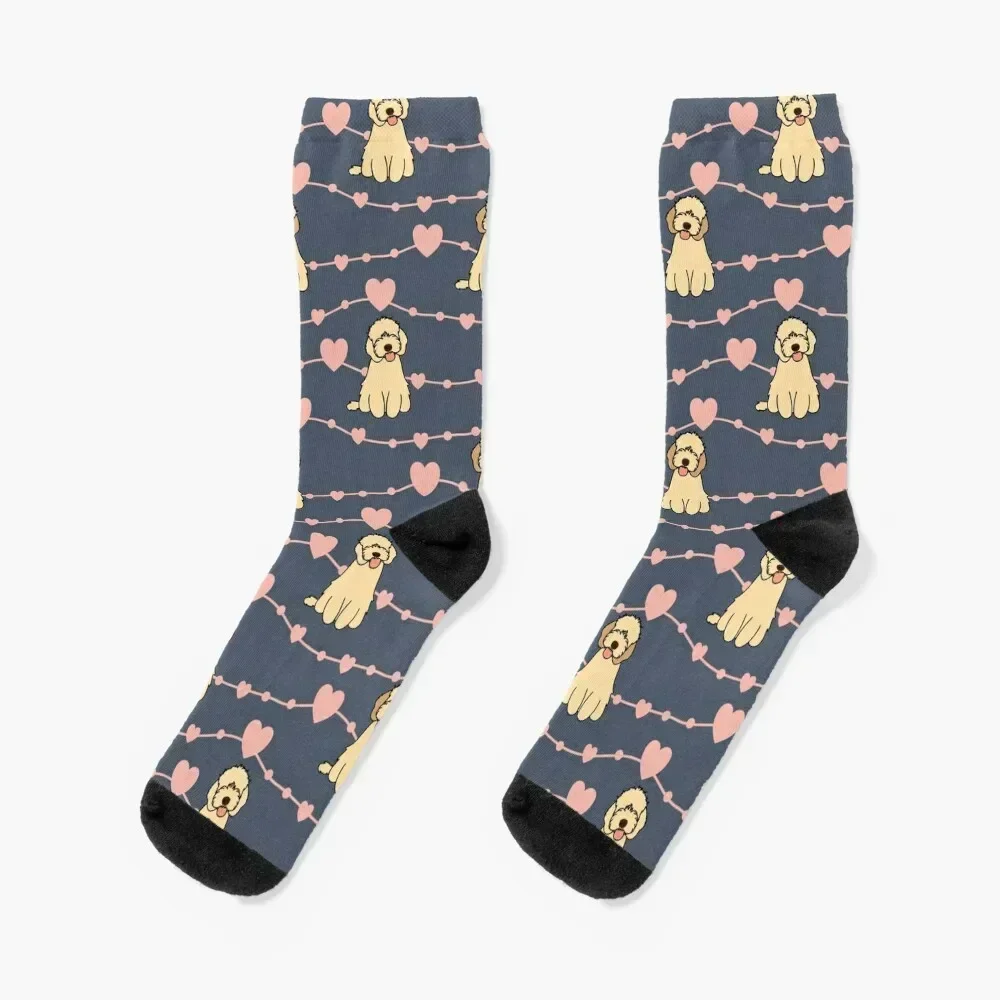 

Love Apricot Cockapoo Cavapoo Cavoodle Dog Socks gifts anti-slip Socks Women's Men's