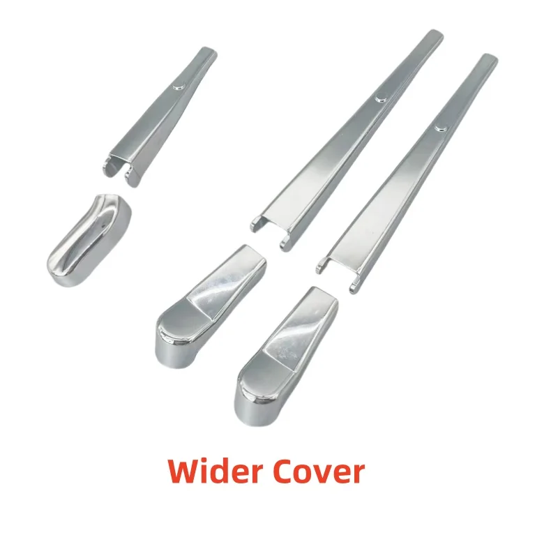 Chrome Front Rear Back Window Windshield Rain Wiper arm Cover Trim Paste Style For Toyota Commuter Hiace 2006 - 2018 Stickers