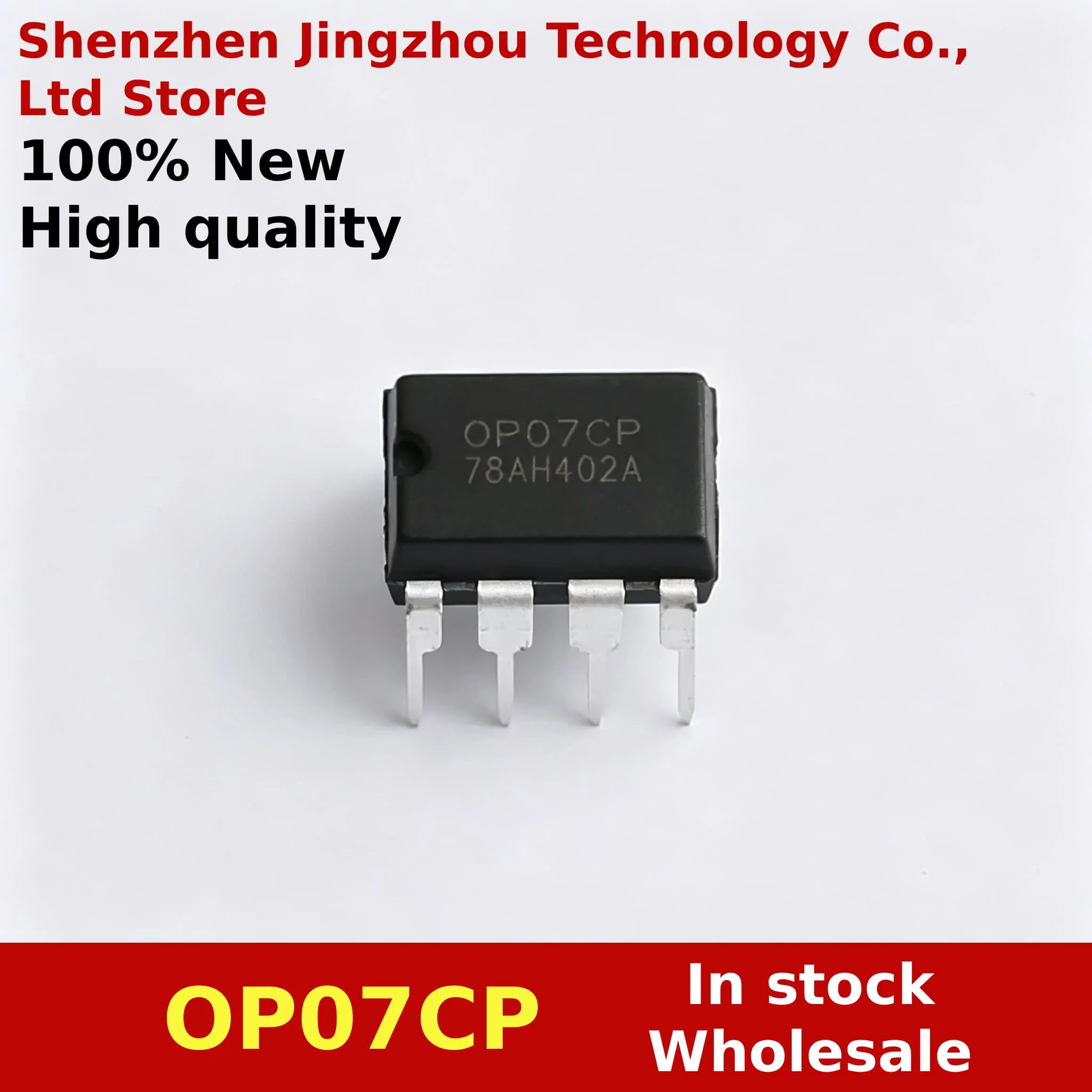 (10/100PCS) 100% New OP07 OP07CP DIP-8 Straight Plug Low Offset Chipset OP07C Pperational Amplifier Chip In Stock
