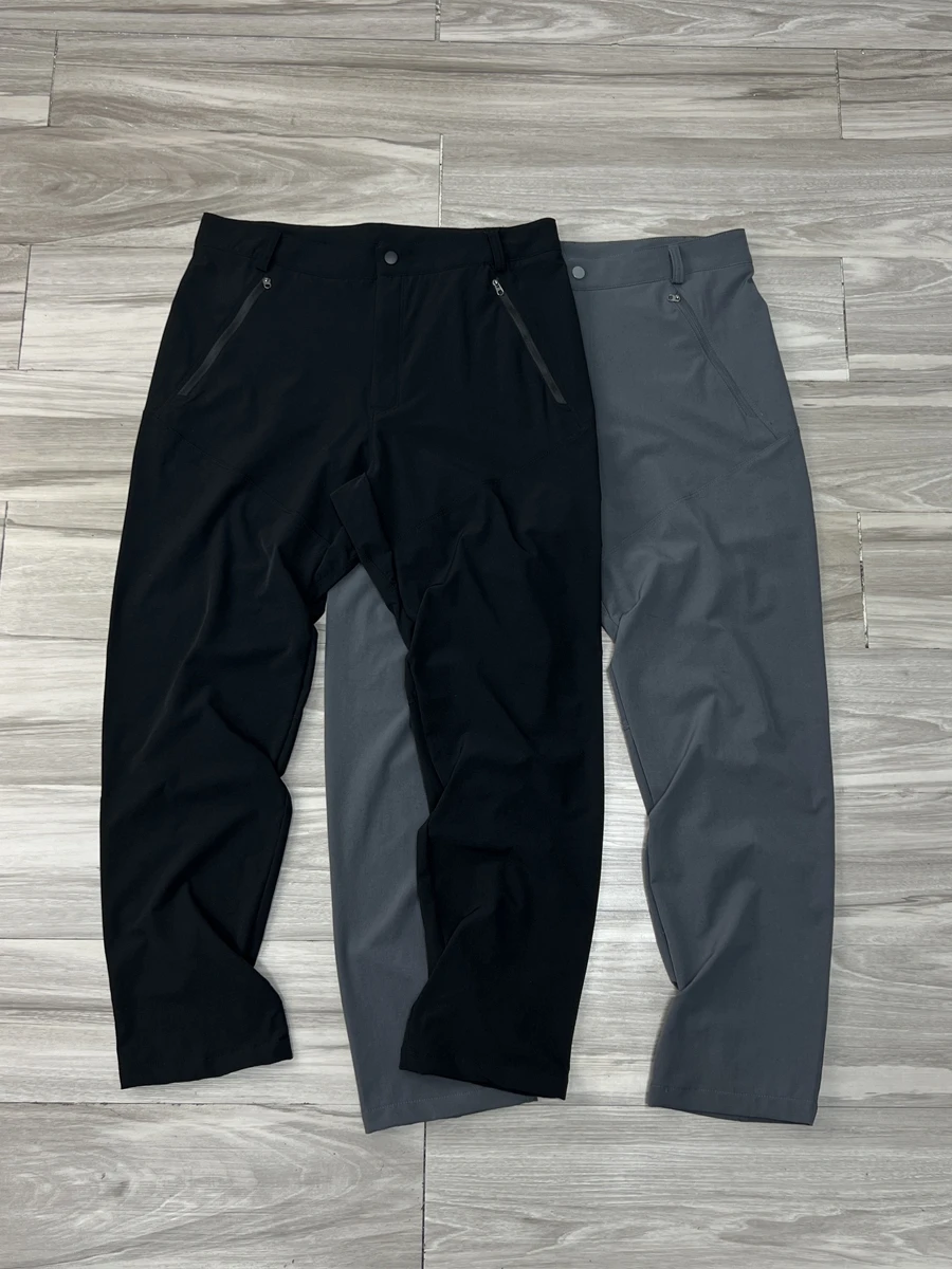 

Мужские повседневные брюки: тонкие, дышащие, с защитой от УФ-излучения, быстросохнущие, прямого кроя, на молнии, модные, городские, из нейлона и спандекса