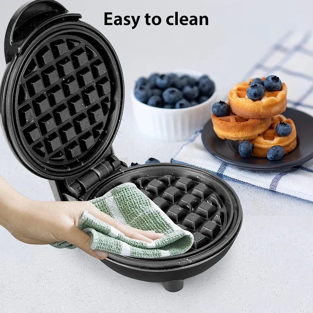 Mini Waffle Maker Electric Breakfast Maker Non-Stick Pancake Egg Cake Oven Maker 350W