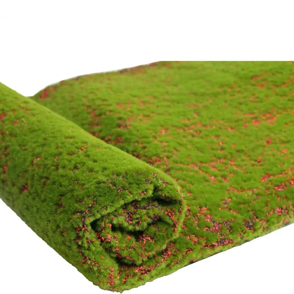 

1x1m Simulation Green Plant Artificial Moss Grass Turf Mat Wall DIY Home Lawn Carpet Wall Mini Garden Micro Landscape Decoration