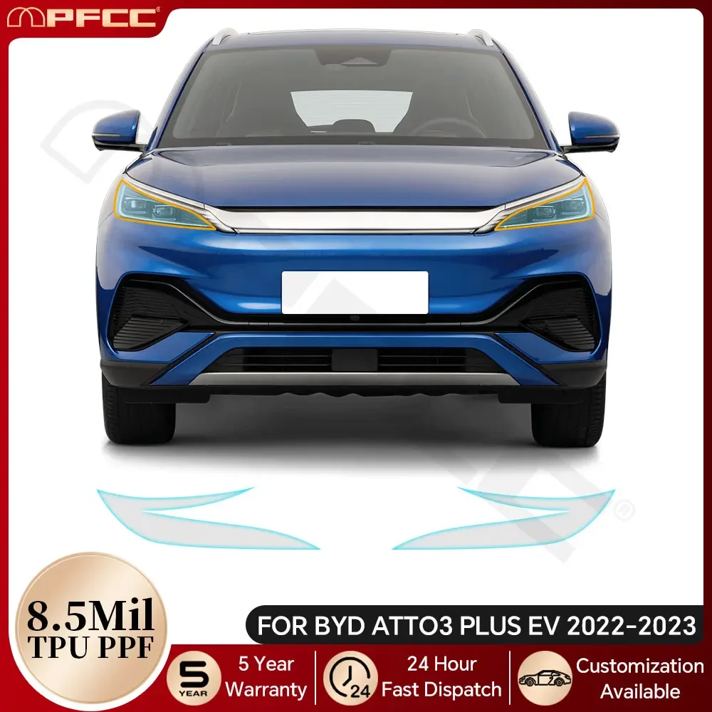 

Headlight Rearview Door Side TPU Paint Protective Film For BYD ATTO3 Plus EV 2022-2023 Clear PPF Anti-scratch Resistant Cover