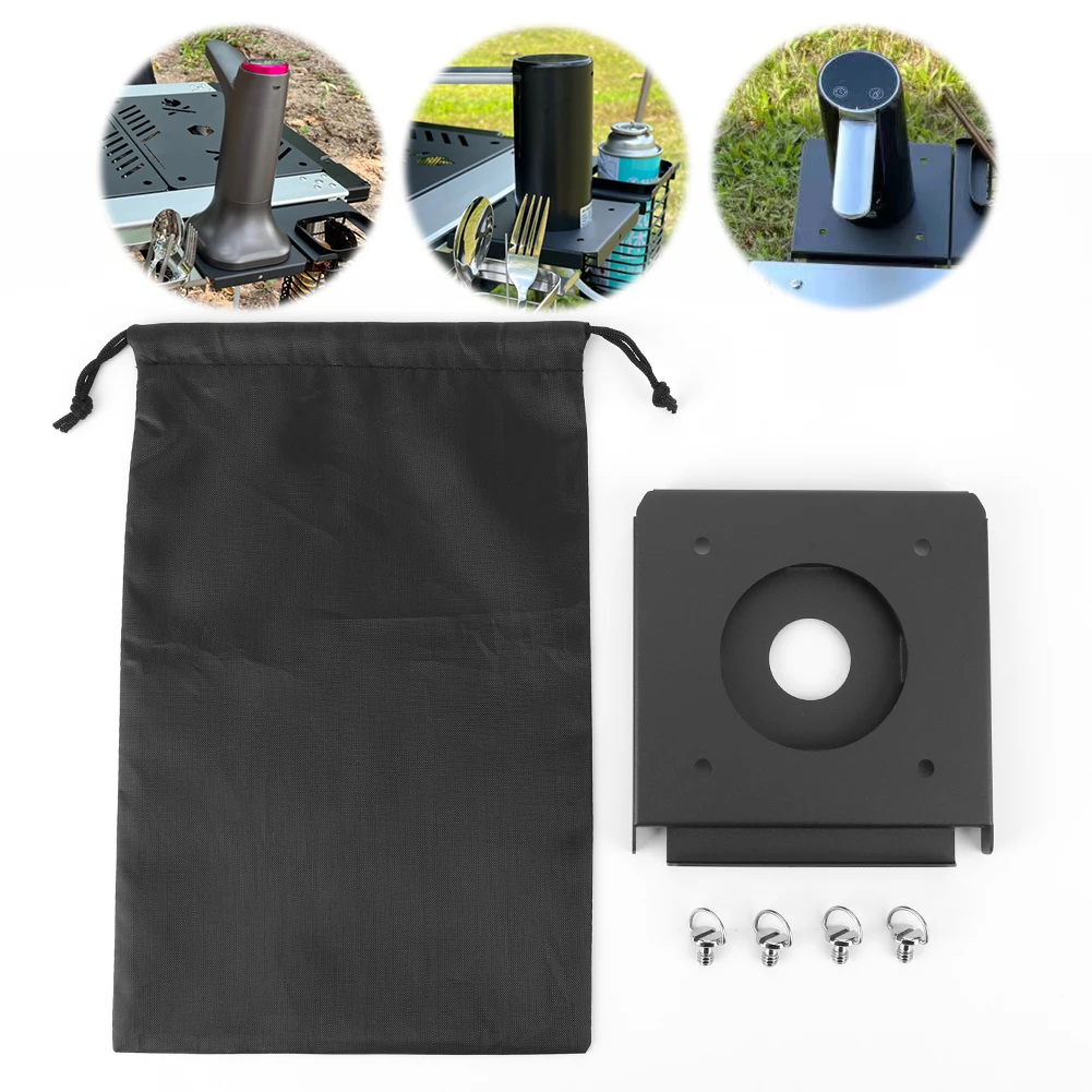 IGT Table Unit Plate Carbon Steel Camping IGT Table Board Electric Water Pump Mount Board for Snowpeak IGT Table Accessories